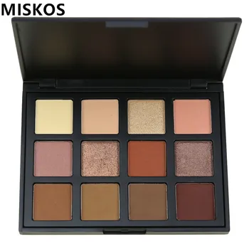 

MISKOS 12 Color Eyeshadow Palette Shimmer Nature Glow Eye Shadow Makeup Palette Cosmetics Sombra Eyeshadows Make Up Palette