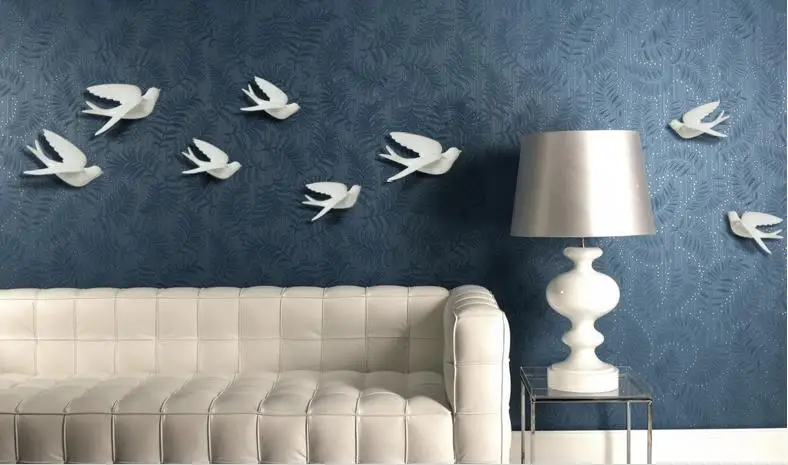 Американский стиль Ласточка настенные подвесные поделки, креативная птица кулон, ТВ фон украшения на стену, наклейки на стену