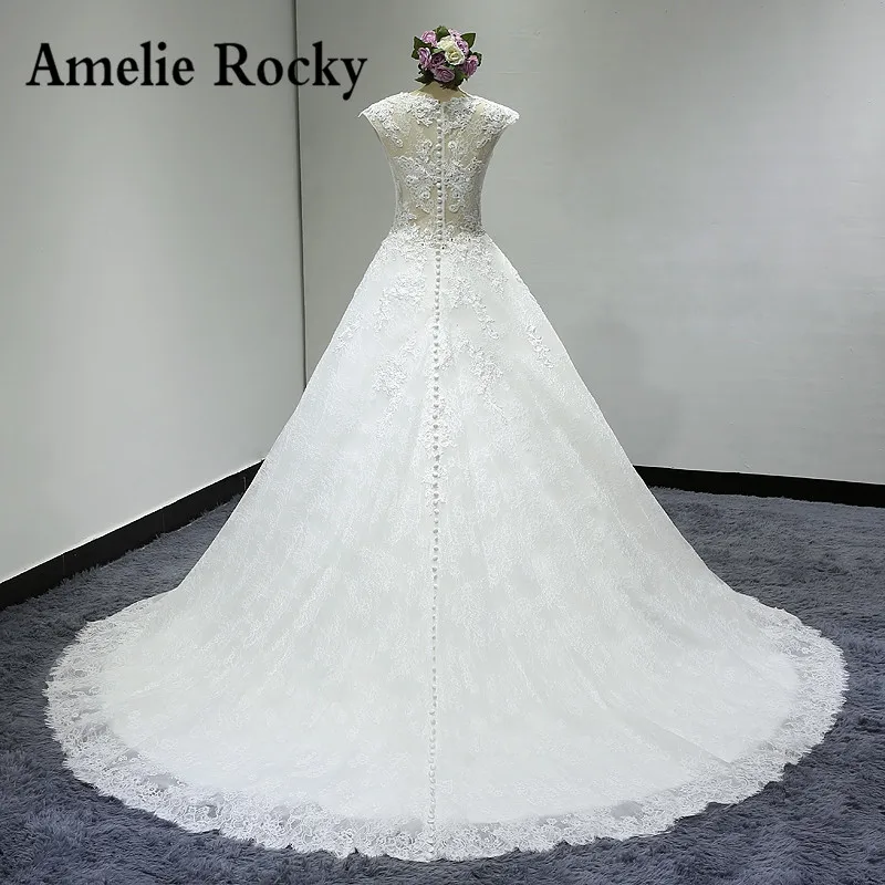 

Vestido De Noiva Princesa Long Tail Wedding Dress 2017 Ball Gowns Plus Size Wedding Gowns China Robe De Mariage