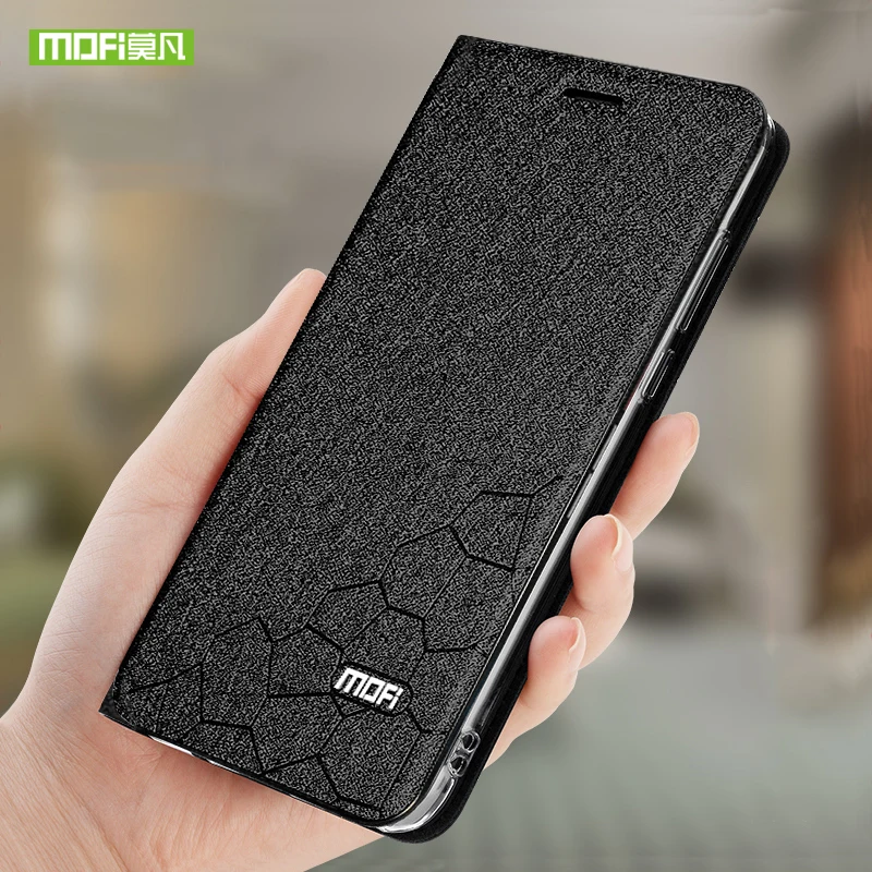 

Mofi Phone Case For Oneplus 7 Pro Cases Original Cover Silicone Frame Leather Back Flip Capa Fundas 360 Protector Shockproof