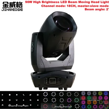 

Free Shipping 90W LED Beam Moving Head DMX512 18 CH Disco Stage Lighting For DJ Pub,KTV,Night ,Party