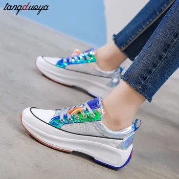 

cushioning running shoes for women breathable mesh sneakers women sport shoes platform Sneakers Zapatillas Mujer Deportiva