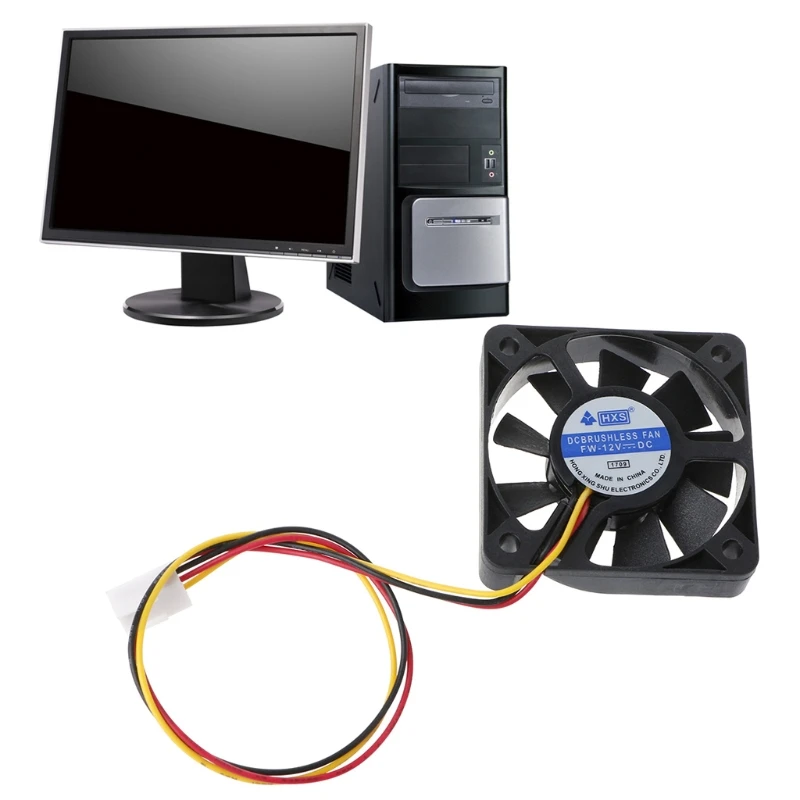 Tablet 50mmx50mmx10mm DC 12V 3Pin бесщеточный охладитель 9 лопастный Вентилятор охлаждения