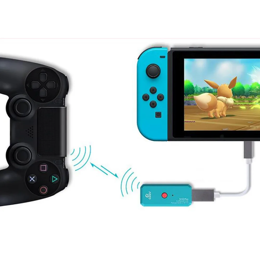 Coov T100 беспроводной Bluetooth usb-адаптер, конвертер для геймпада для Xbox One switch pro to NAND Switch PC PS4 Геймпад Джойстик