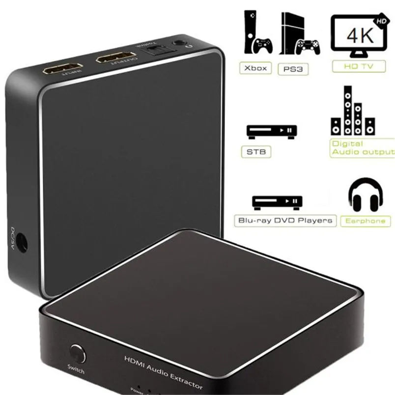 Reliable HDMI To HDMI Decoder With SPDIF + 3.5MM Audio + ARC Support 4K