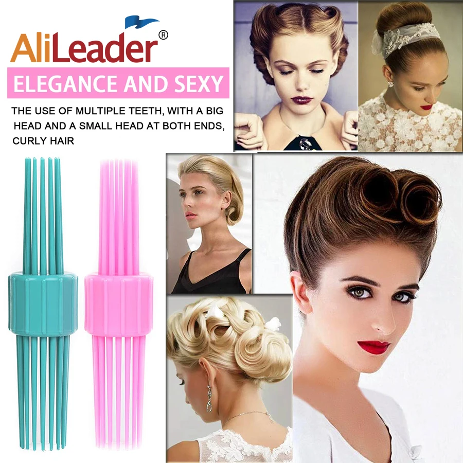 

Alileader Fashion Hair Roller Curler Curly Women Plastic French Braid Hair Tools Styling Diy Hairstyle Accessories Pink Blue