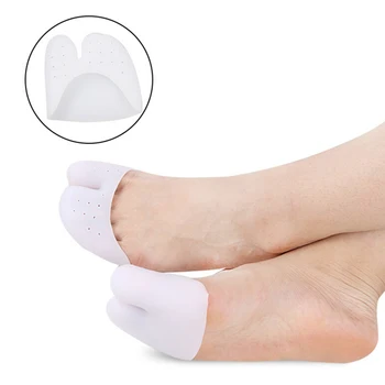 

High Quality 1Pair/2 Pcs Silicone Toe Sleeve Foot Protection Ballet Shoe High Heels Toe Pads Insoles 2 Colors