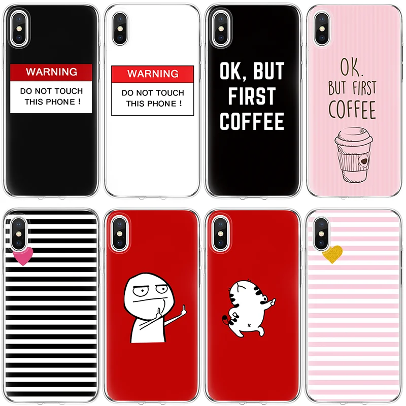 

For iPhone X Xs Max XR 5 SE 6 S 7 8 Plus Case For Coffee Coque Samsung Galaxy J3 J5 J7 A3 A5 A6 A8 S7 S8 S9 Plus 2016 2017 2018