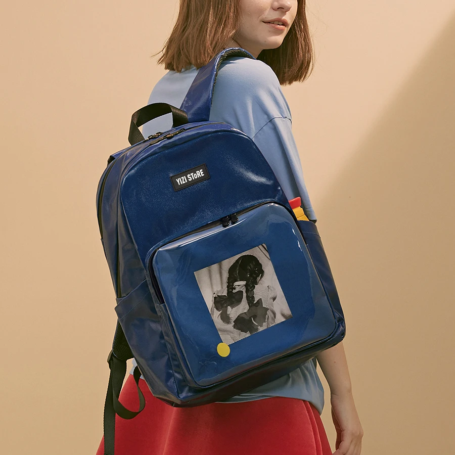 Новинка, оригинальные водонепроницаемые школьные сумки большой вместимости, дорожные рюкзаки с принтом для мальчиков и девочек, серия фотографий 2(FUN KIK
