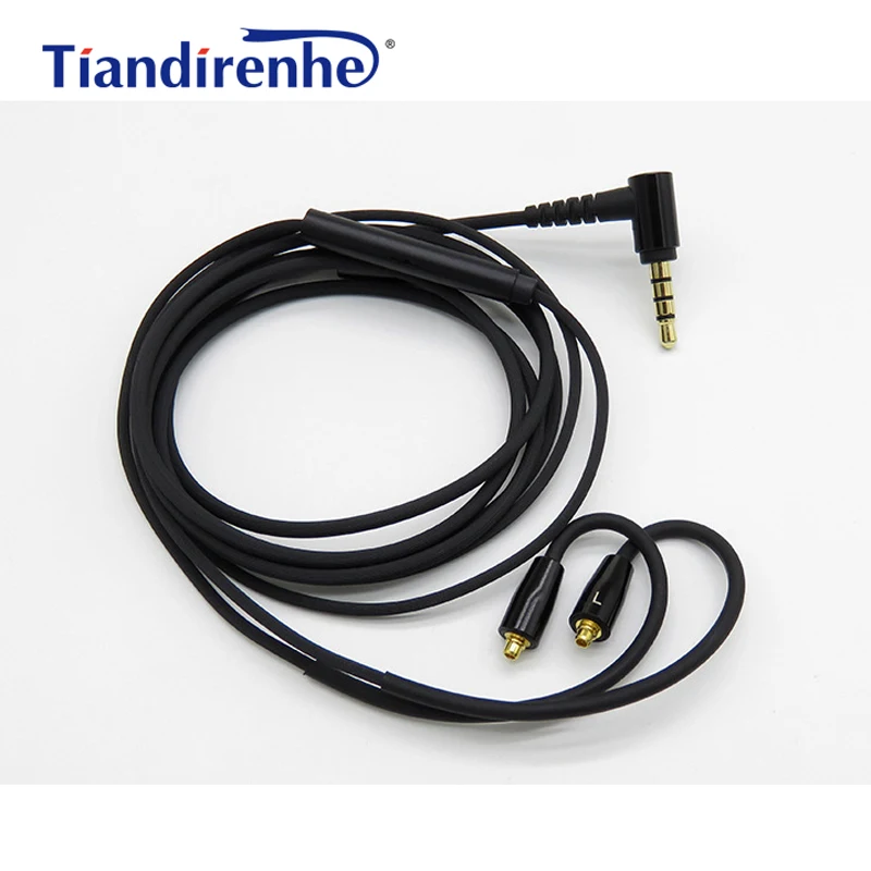 DIY MMCX кабель для Shure SE215 SE535 SE846 SE315 SE425 UE900 наушники гарнитура с регулятором