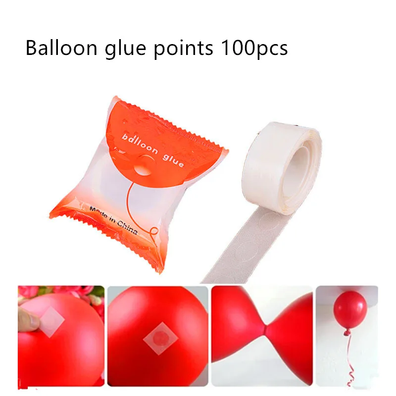 

Invisible Balloon glue 100 Points ballon wall Attachment Wedding decoration Birthday Party Supplies Glue dot for Ballons