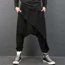 Новинка года мужская одежда стилист в стиле «хип-хоп» с вышивкой подвеска брюки штаны-шаровары плюс размер певиц