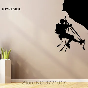 

JOYRESIDE Cliffhanger Wall Mountain Climbing Decal Vinyl Sticker Sport Climber Decor Home Kids Bedroom Interior Decoration A076