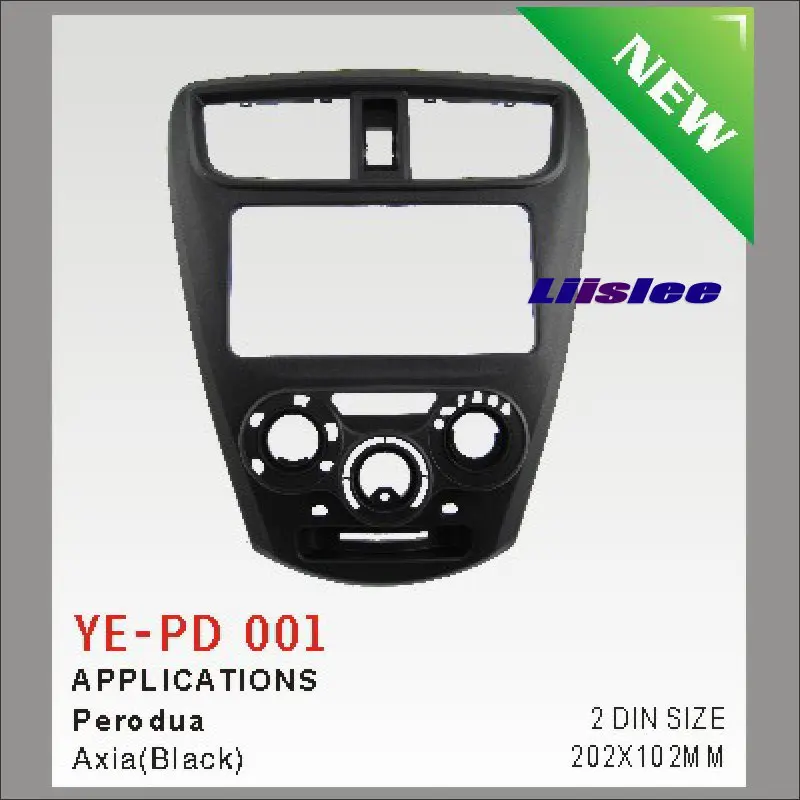 

Liislee Double 2 DIN Dash Mount Kit For Perodua Axia 2014~2019 Adapter Bezel Facia Audio Front Surround Frame Panel Fascia Board