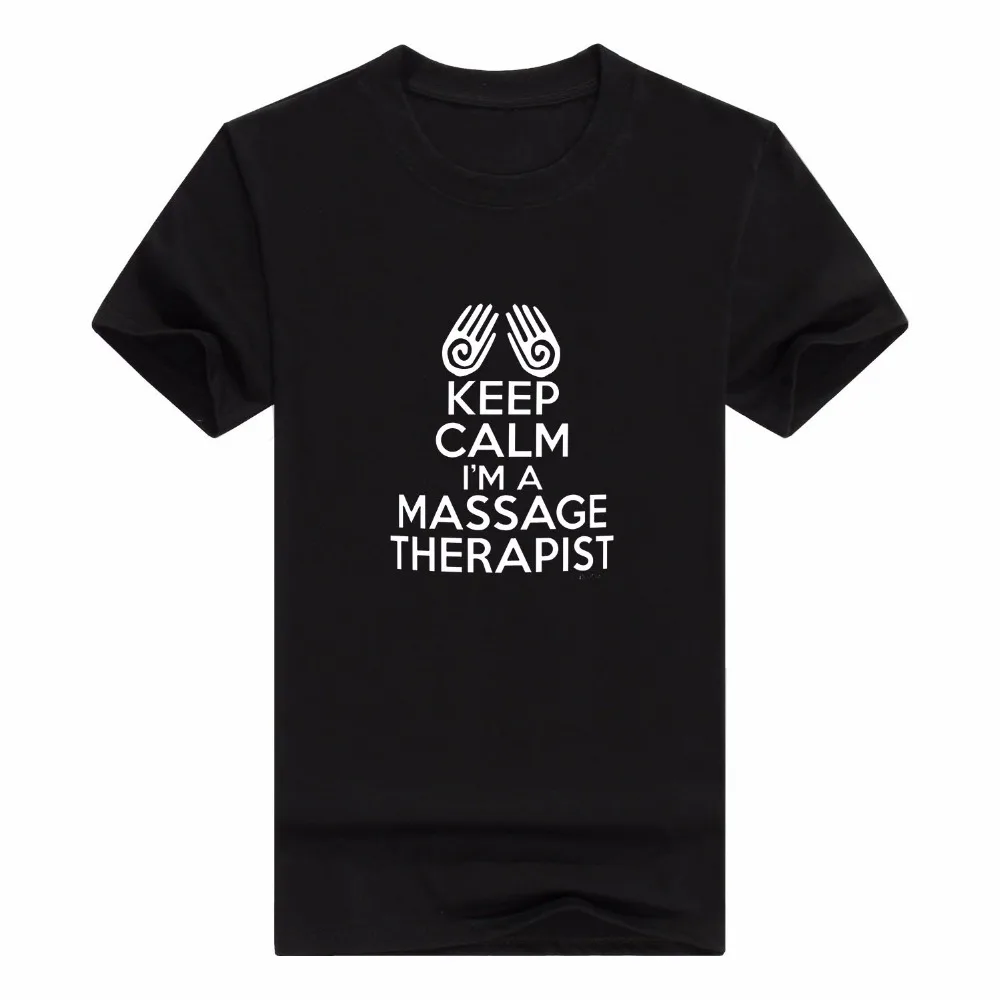 Мужская Мода Пуловер Для мужчин хлопок массаж подарки Keep Calm I'm массажист