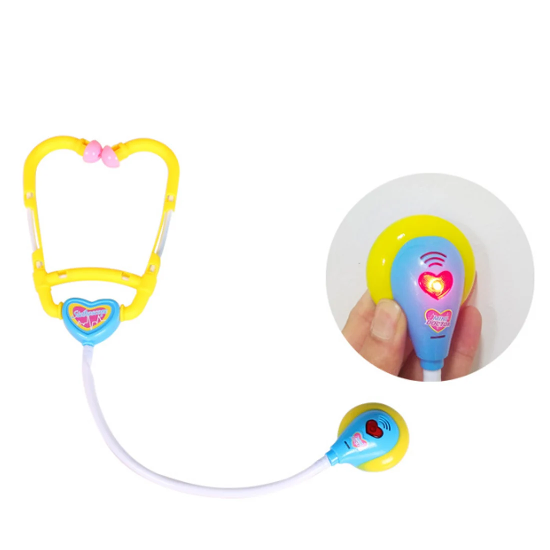 Tanie 15 sztuk udawaj zagraj Emulational zestaw zabawek Doctor Echometer zestaw z dźwiękiem światła zabawki edukacyjne dla dzieci rozwijających zainteresowanie