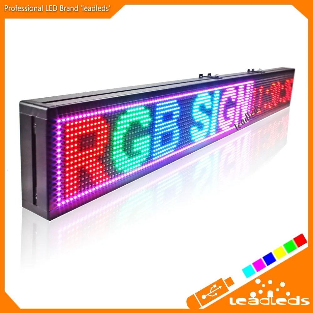 colored led neon open closed sign digital signage