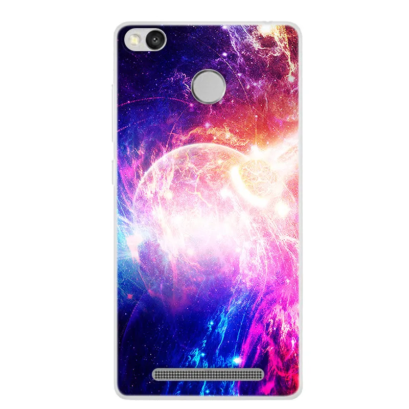 Silicone Case For Xiaomi redmi 3 S 3S 3X 3 Pro Soft Space Art Print Back Cover For Xiaomi redmi 3S 3Pro Clear bumper Phone Case leather case for xiaomi Cases For Xiaomi