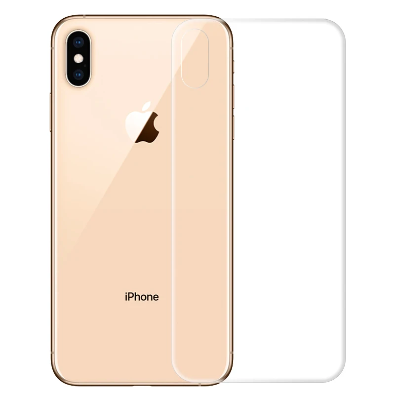3D прозрачная задняя + передняя защита экрана для iPhone XS XR полное покрытие ТПУ