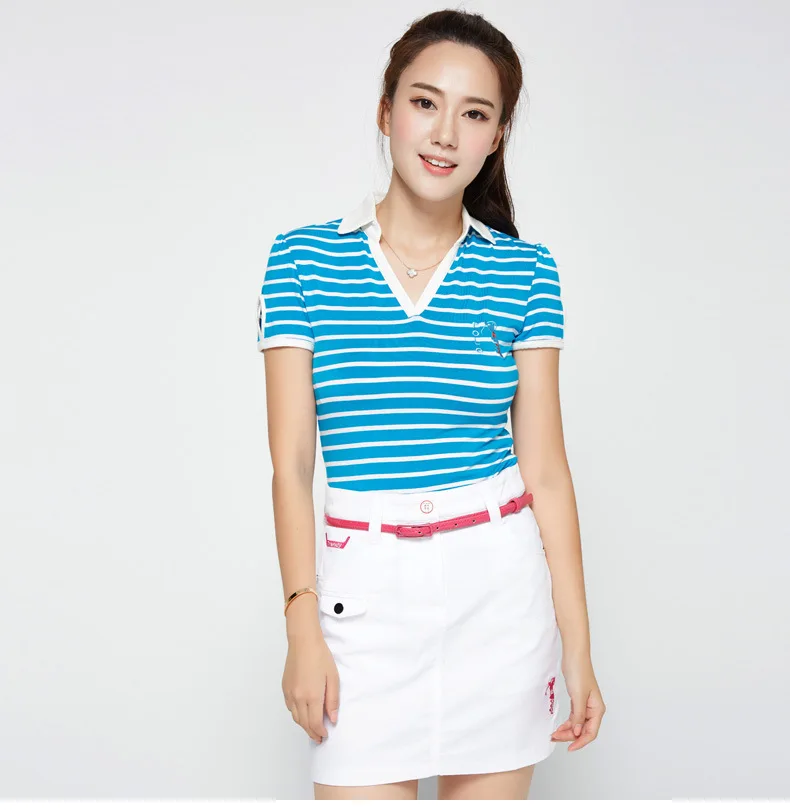 POLOGOLF Ladies Anti Leakage Golf Skort Skirts Solid Slim golf skirts summer cotton Breathable Quick dry Golf short skirt women