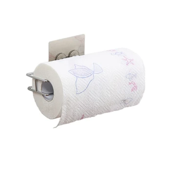 

Home Storage Toilet Tissue Paper Holder And Multi-Purpose Shelf Wall Mount Storage Organizer For Bathroom Towel Bar