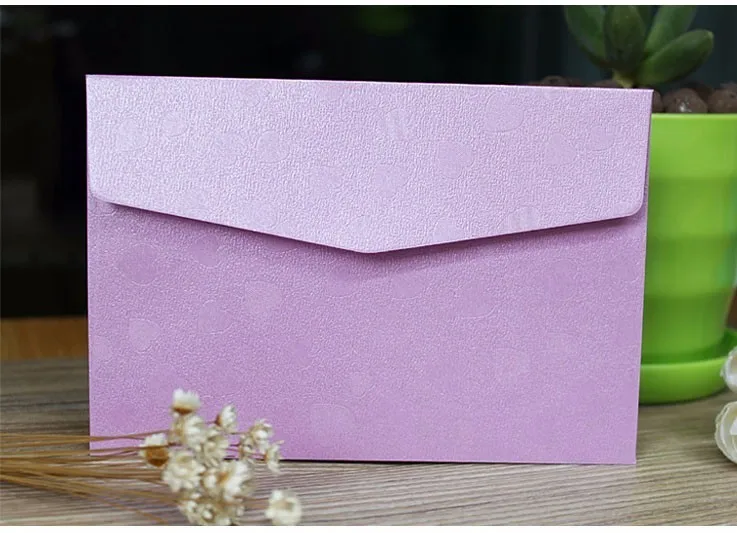 50 шт. светло-фиолетовый Флористический Конверт Приглашение подарок конверт