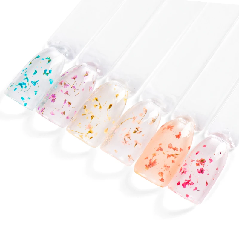 Mtssii Floral Gel Varnish Fairy Nail Gel Polish Dried Flowers Design Gel Lacquer 5ml Lasting UV Soak Off Gel Nail Polish 1 PC