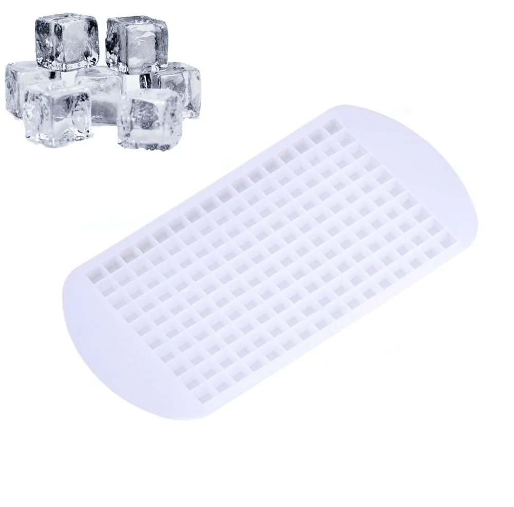 White 160 квадратный лоток для льда силиконовая форма для льда креативный маленький фруктовый лед производитель кубиков аксессуары для кухни с барной стойкой - Цвет: White