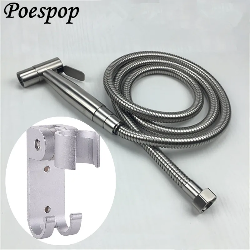

POSEPOP Hand held Portable Bidet Water Sprayer Gun Stainless Steel Toilet Bidet Tap Set Mixer Bidet Head Hygienic Shower
