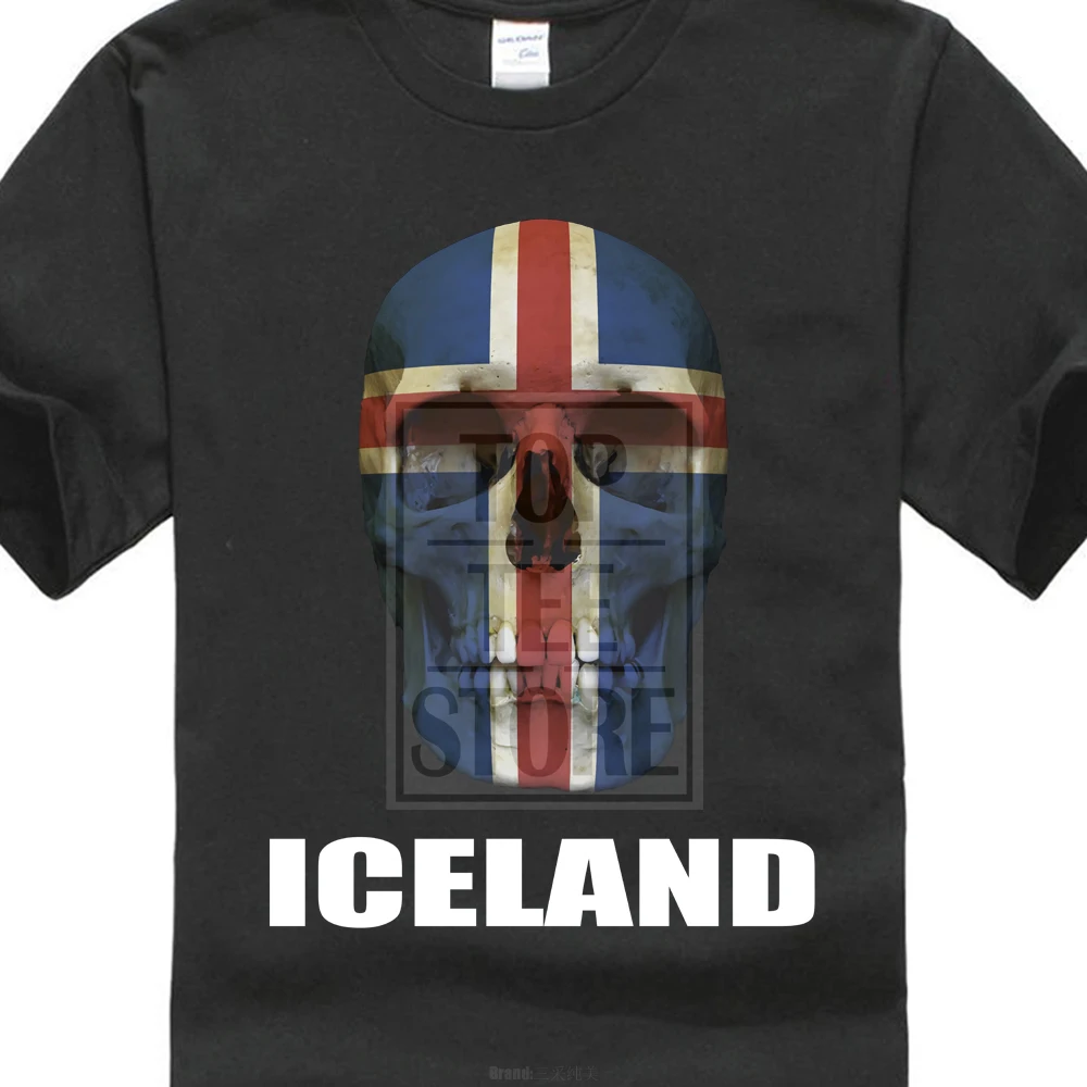 Iceland Flag Iceland Footballer Fan T Shirt Hip Hop