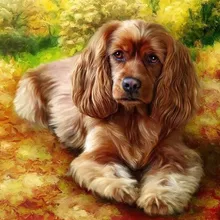 Tier Diamant stickerei Icon DIY Diamant Malerei hund Strass 3D Hand Mosaik diamant Aufkleber Decor malerei