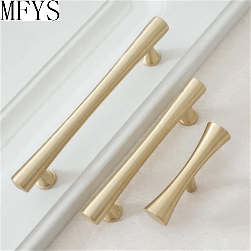 

2.5" 3.75" Brass Drawer Pulls Knobs Door Handles America Dresser Pull Knob Kitchen Door Cabinet Handles Kitchen Hardware 64 96mm