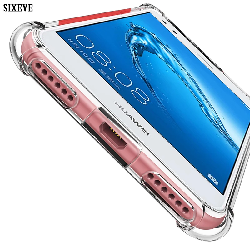 Мягкий Силиконовый ТПУ противоударный чехол SIXEVE для телефона Huawei P10 Plus Honor 8 9 P8 P9