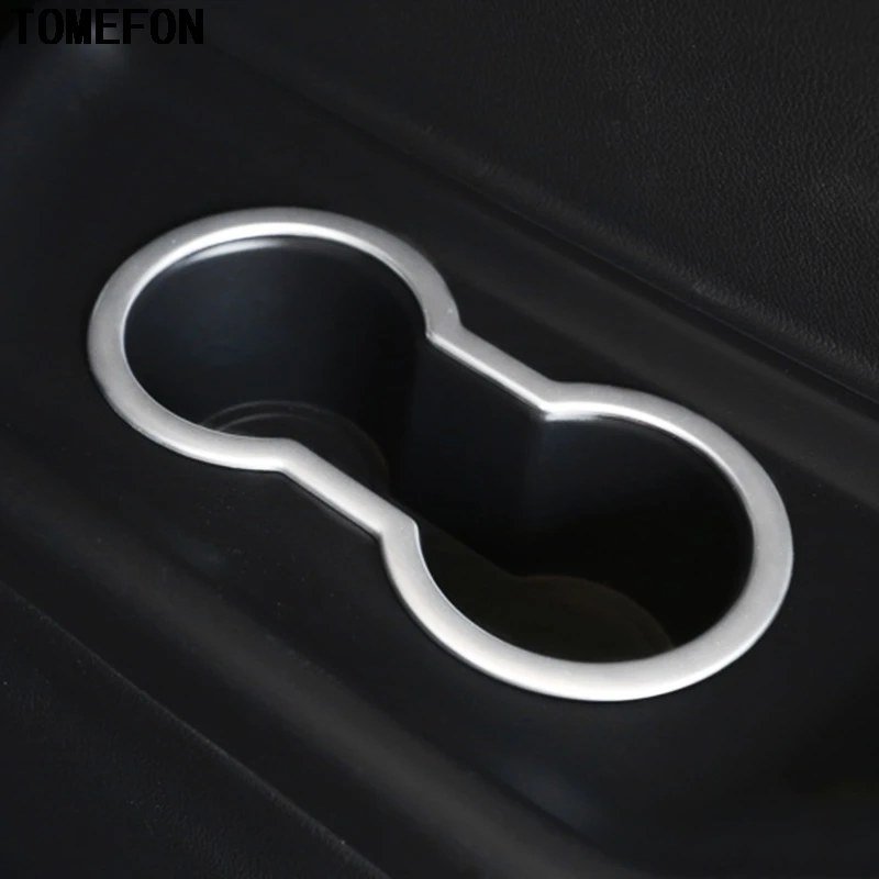 Inner Front Water Cup Holder Cover Trim For Mitsubishi Outlander 2013 2014 2015 2016 2017 Car