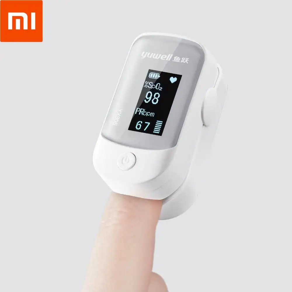 Xiaomi Yuwell YX305/303 цифровой пальцевой Пульсоксиметр OLED экран забота о здоровье