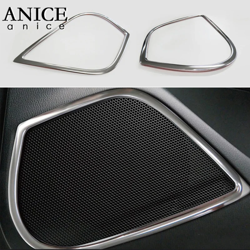 

2pcs Chrome ABS Speaker Cover doors sound TRIM Fit for Mazda CX-3 CX3 2016-2018