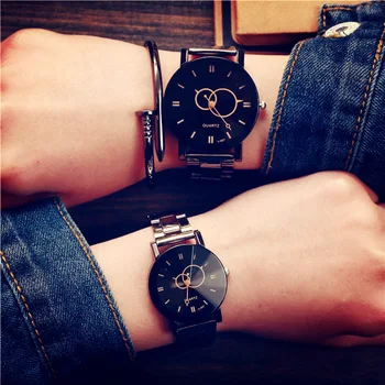 

Top Brand Luxury Watch Men Wrist Watch Women Full Steel Lovers Quartz Wrist Watch Clock Saat Erkek Kol Saat Reloj Mujer Dropship