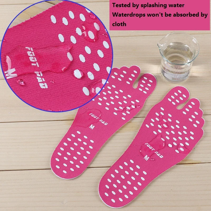 10Unisex Beach Foot Patch Pads Insoles Men Comfortable Waterproof Invisible Anti-skid Shoes Mats Women Foot Sticker Pads Patch