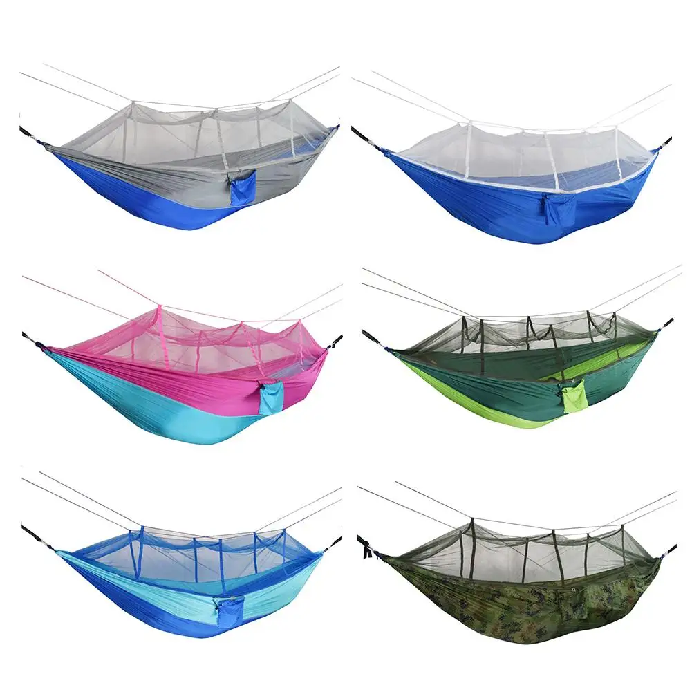 

Camping Portable Mosquito Net Hammock Tent Double Persons Hanging Swing Bed Accessary