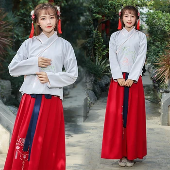

2020 chinese folk dance straight cloak clothing hanfu women ancient costume chivalrous knight errant female scholar