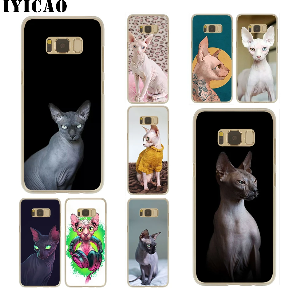 

IYICAO Sphinx Cat Hard Case for Samsung Galaxy S10e S10 S9 S8 Plus S6 S7 Edge Cover for Samsung Note 9 8 10 Plus