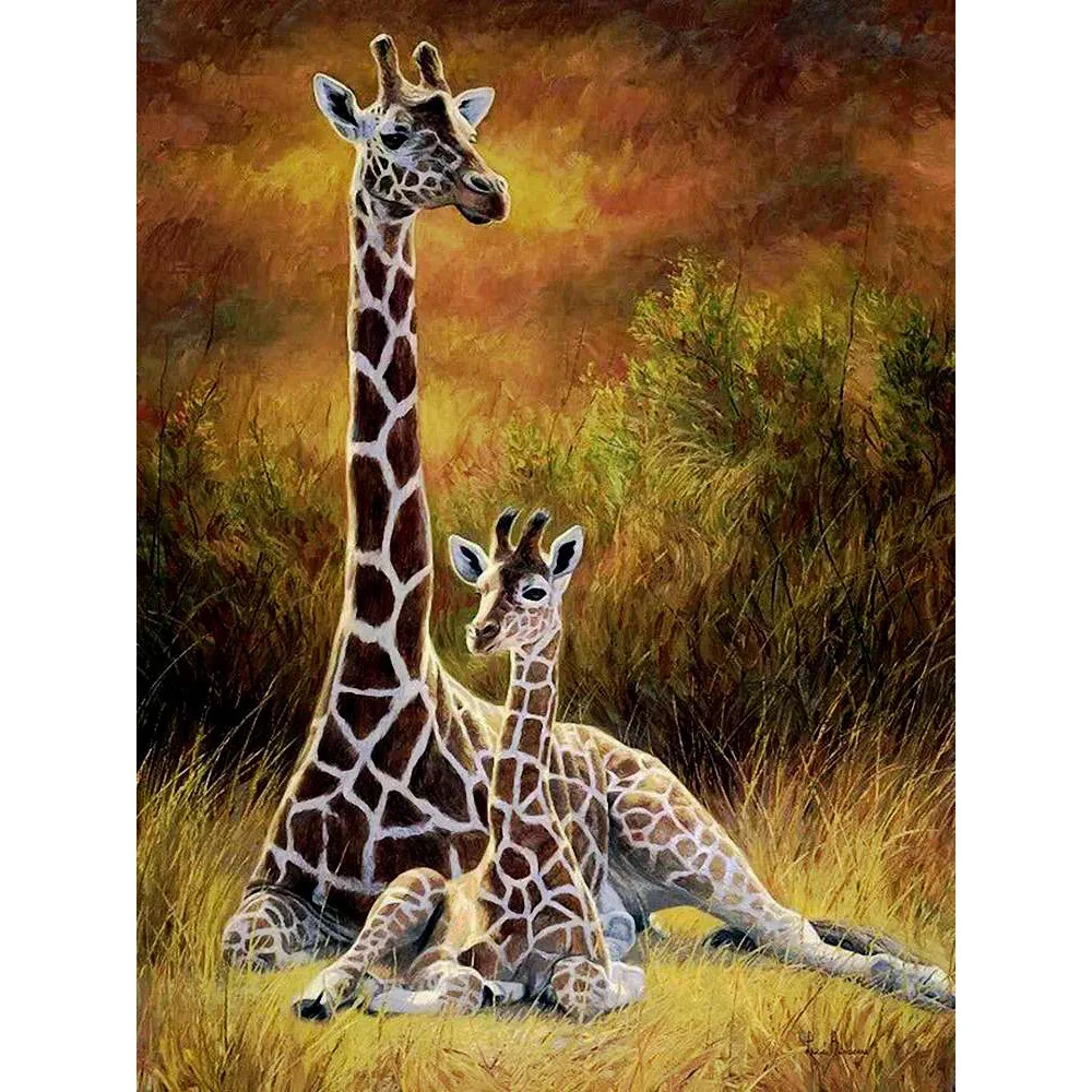 

LaoJieYuan Giraffe Diamond Mosaic Diamond Painting Cross Stitch