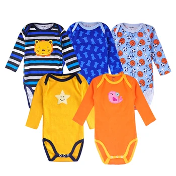 

Redkite 5Pcs/lot Baby Romper Soft Baby Bodysuit Clothes Newborn