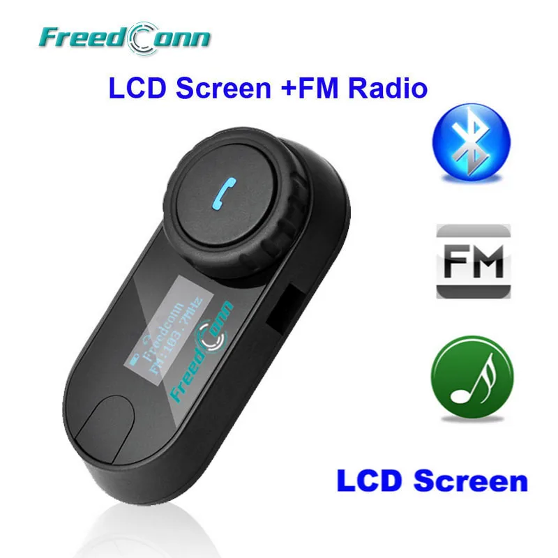 

Free shipping!! New Updated Version!! 800M BT Bluetooth Motorcycle Helmet Bluetooth Headset with LCD screen + FM Radio