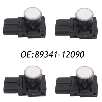 

4PCS 89341-12090 188300-0780 Parking Sensor Distance Control Sensor Car Detector For Toyota White Color