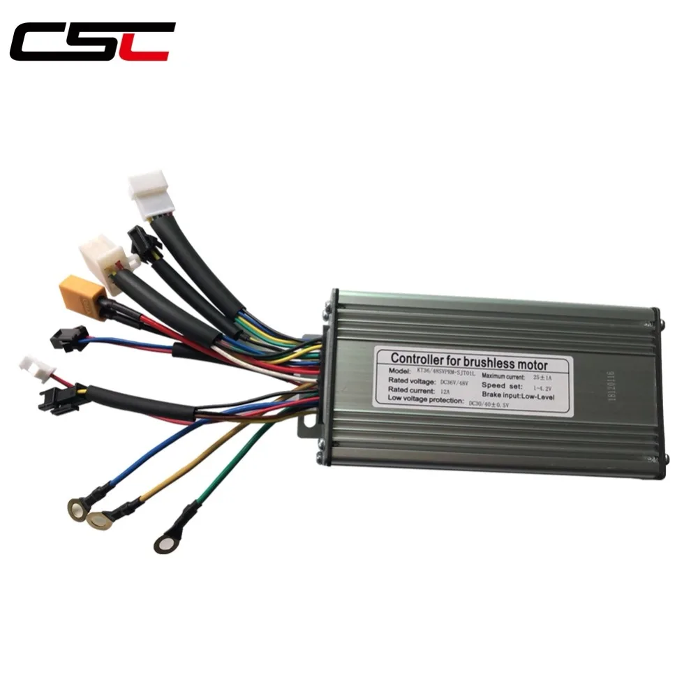

Electric bike Sine wave Controller 36V 48V 500W 25A Brushless controller 9 Mosfet KT E-bike Accessories Controller
