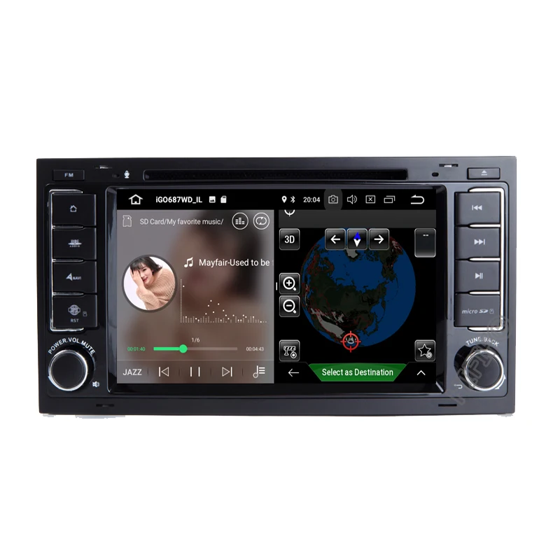 DSP Android 10 4G Автомобильный GPS Carplay для VW Volkswagen Touareg T5 Transporter Multivan dvd плеер радио