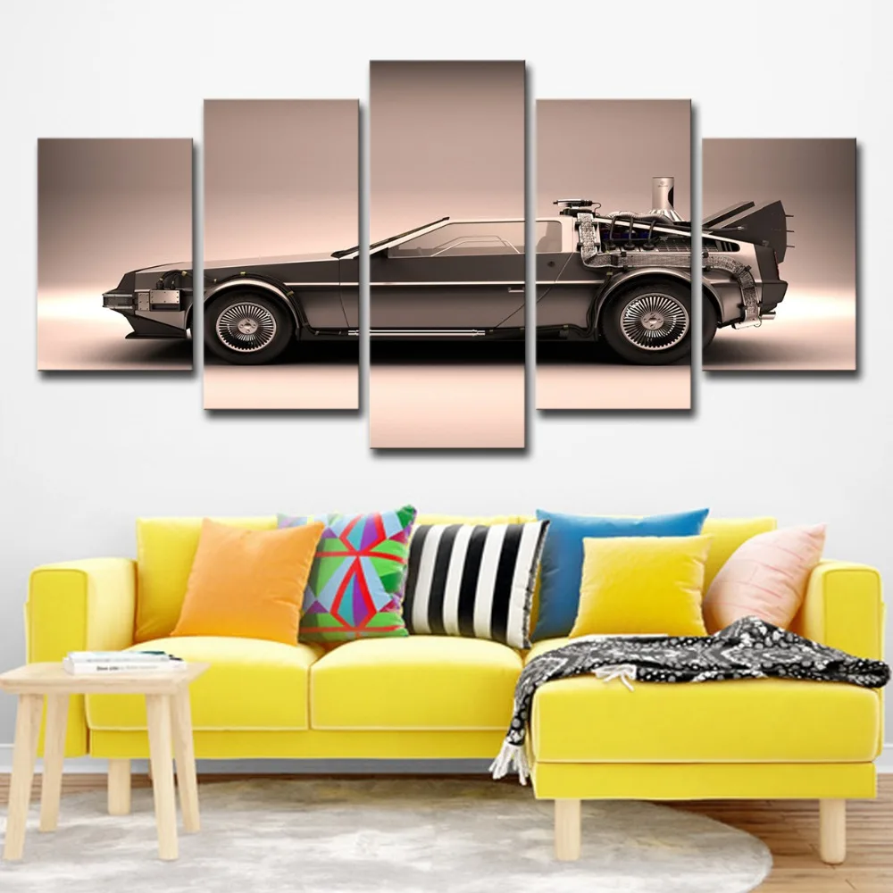 

No Frame HD Prints and Posters 5 Pieces Retro Old Car Oil Print Paintings on Canvas Living Room Home Decor Wall Art Pictures