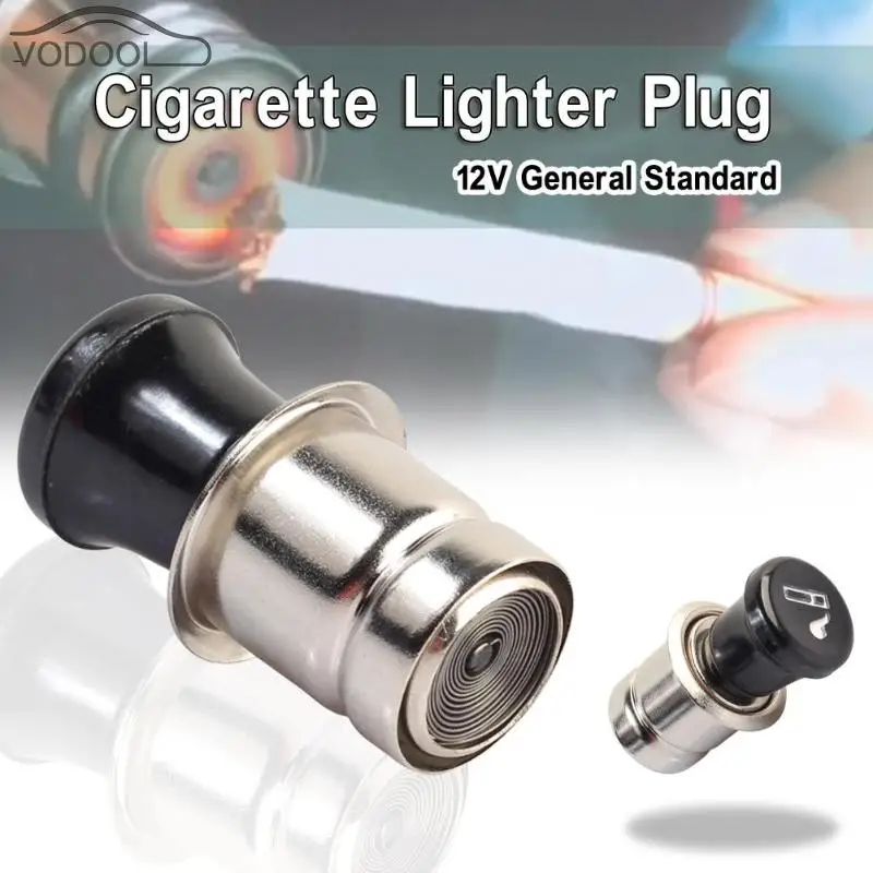 12V Auto Car Cigarette Lighter Socket Power Plug Outlet Parts Metal