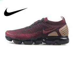 Оригинальные подлинные мужские кроссовки для бега от Nike Air Vapormax Flyknit, дышащие спортивные уличные брендовые Дизайнерские кроссовки 942842